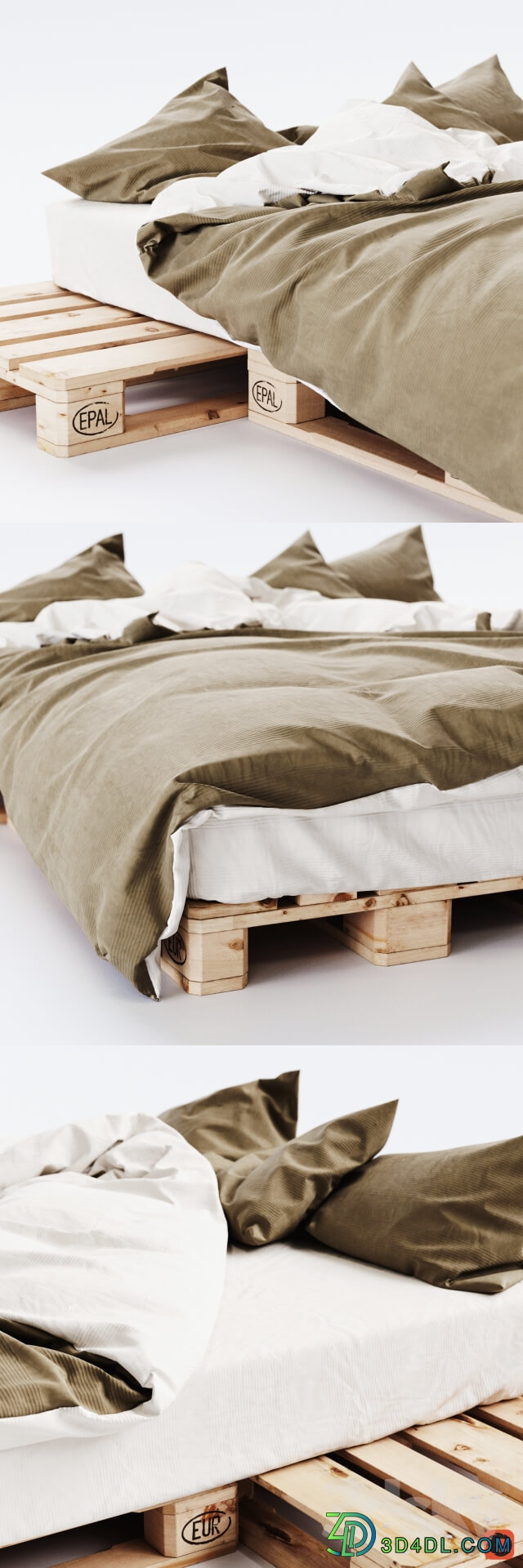 Bed Euro Pallet Bed 2
