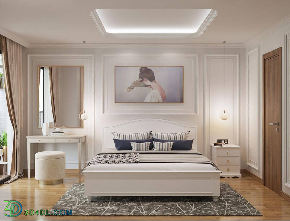 3D Interior Scene File 3dsmax Bedroom 172 By LeHai 