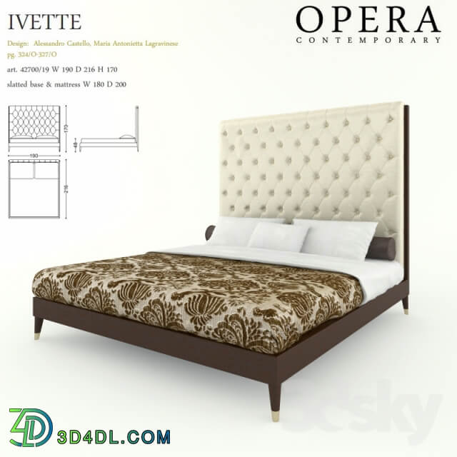 Bed Opera Contemporary Ivette art.42700 20