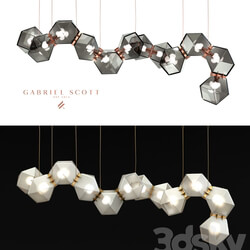 Welles Glass Pendant light 3D Models 