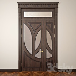 in the style of a classic door 