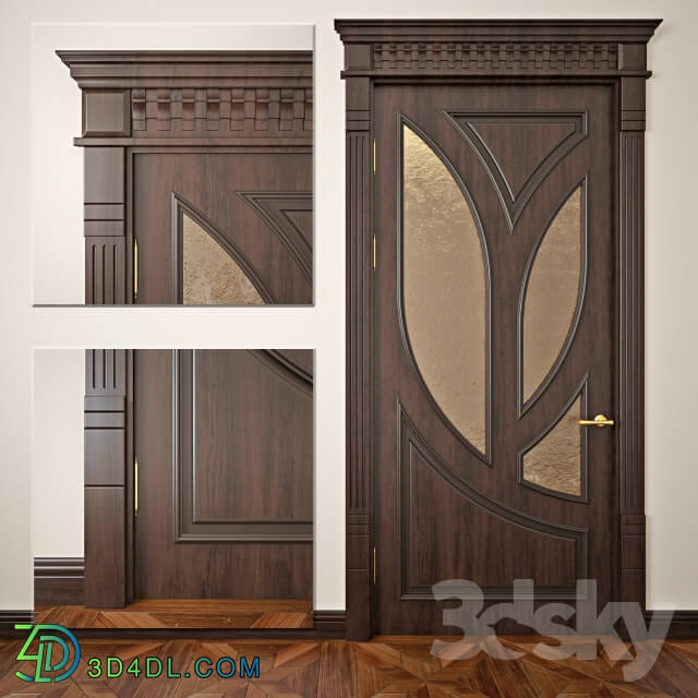 in the style of a classic door