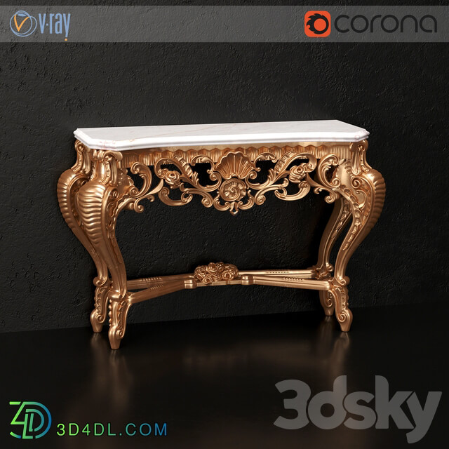 Classical console Silik 3D Models