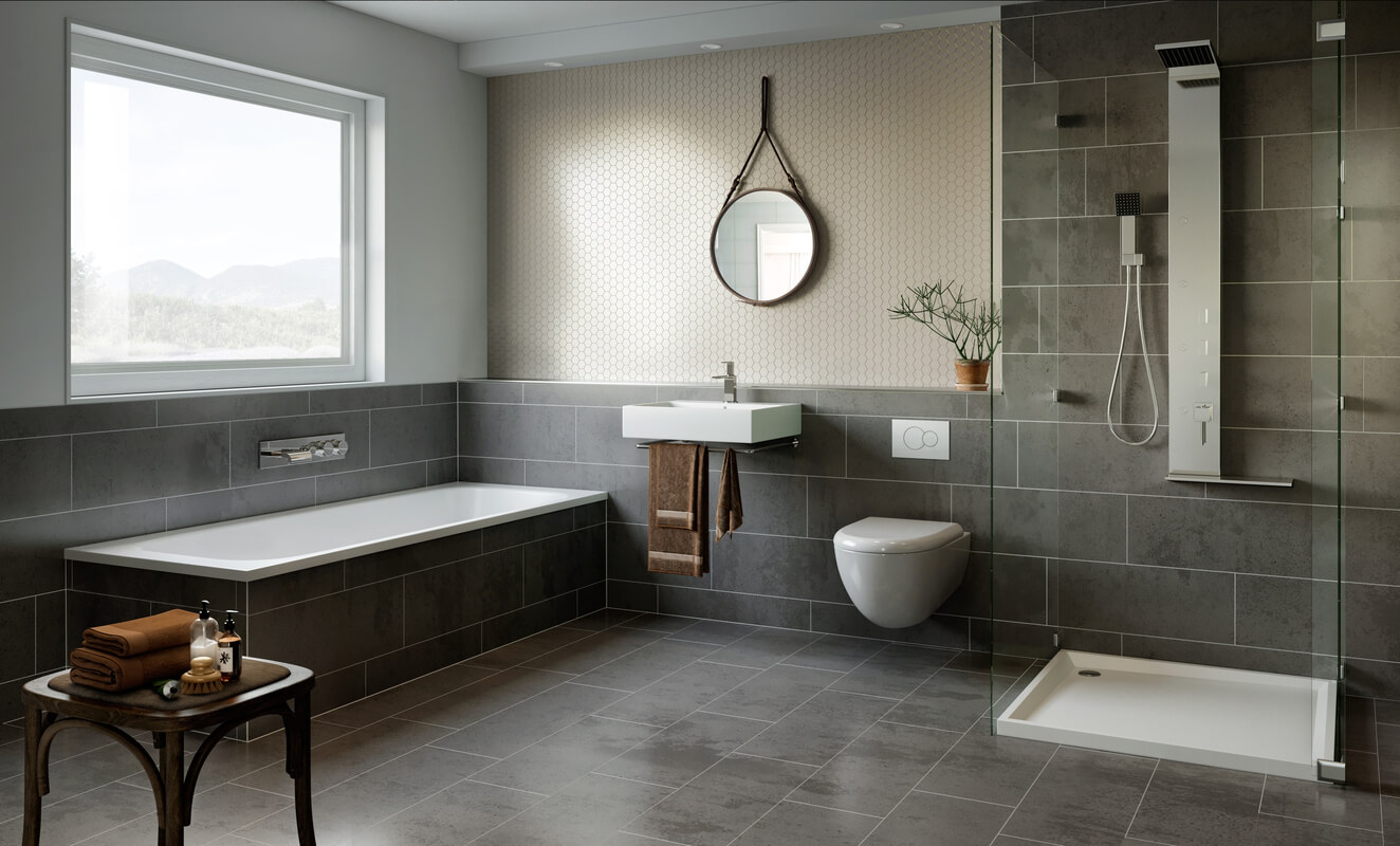 Free Scene-The Bathroom Gray From Region Studio