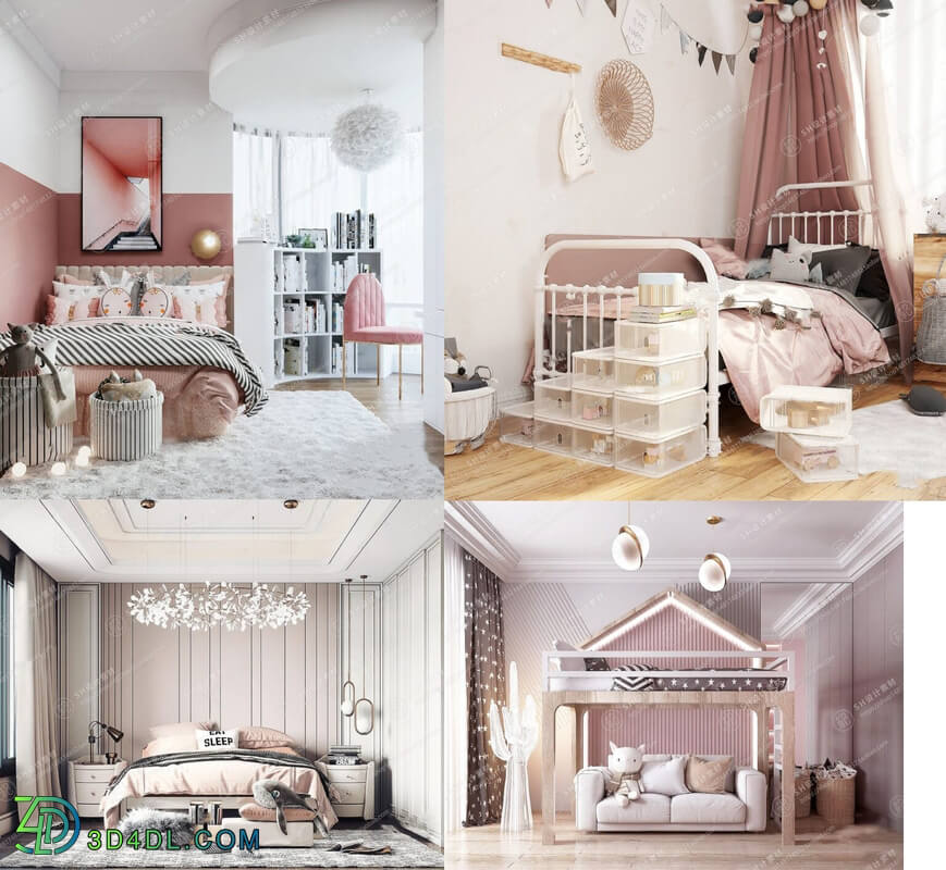 3D Model Interior Children Room 5 By DoanNguyen