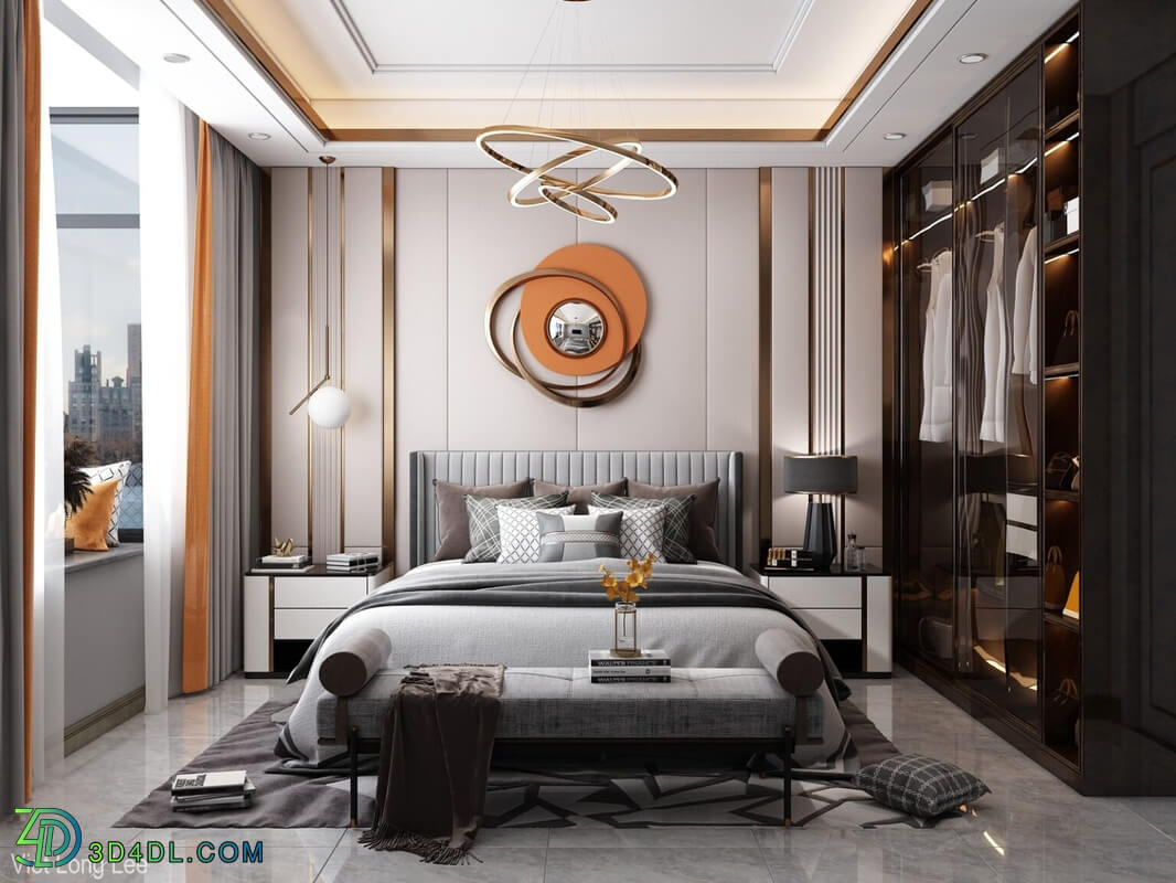 3D Interior Scenes File 3dsmax Model Bedroom 426 By Viet Long Lee