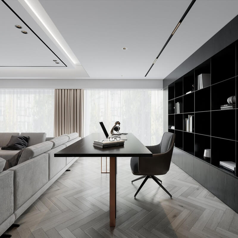  Living Room- Kitchen Interior Model By Nguyen Duc Huy