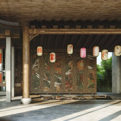  3D Exterior Lobby Scene by Do Huy Binh 