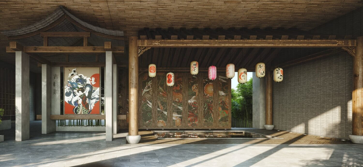  3D Exterior Lobby Scene by Do Huy Binh