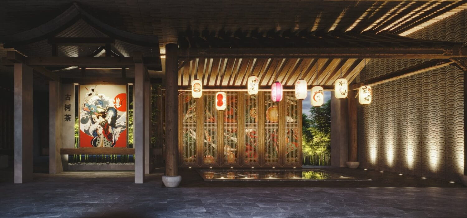  3D Exterior Lobby Scene by Do Huy Binh