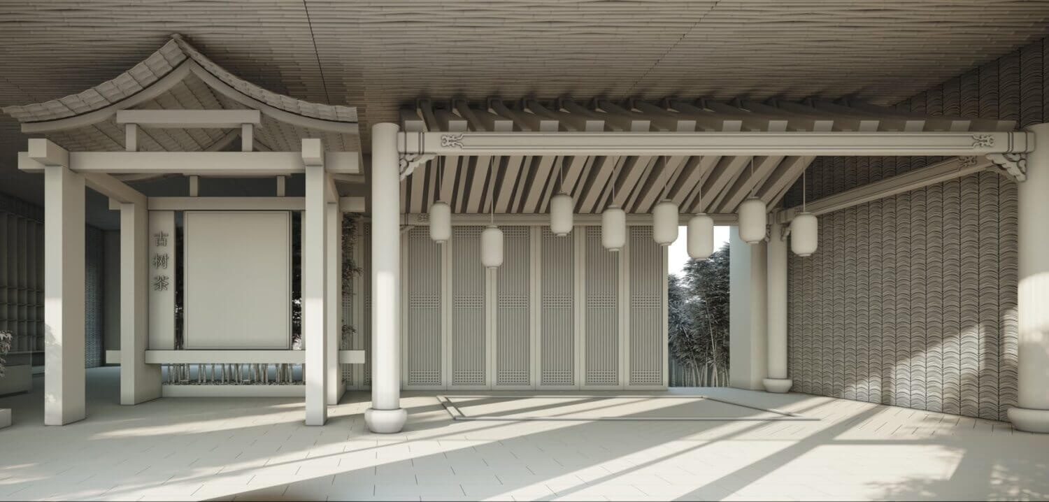  3D Exterior Lobby Scene by Do Huy Binh