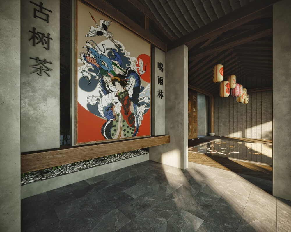  3D Exterior Lobby Scene by Do Huy Binh