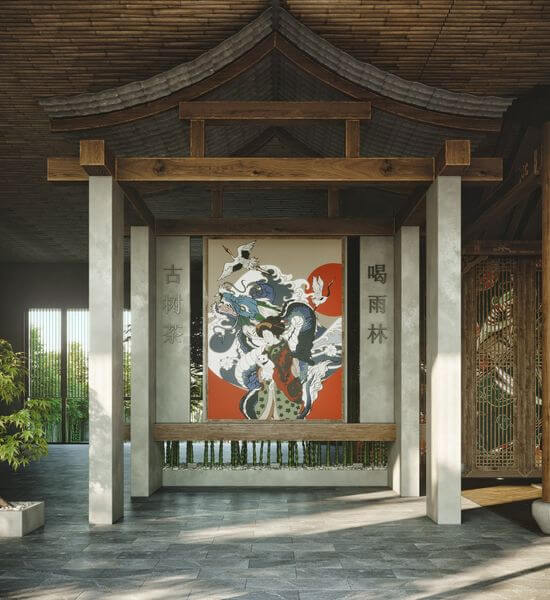  3D Exterior Lobby Scene by Do Huy Binh