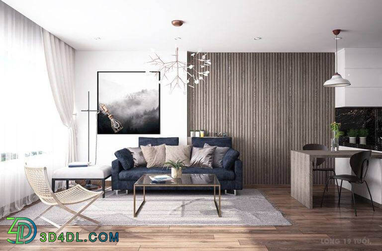 3D Interior Scene File 3dsmax Model Livingroom 312 By HoangLong