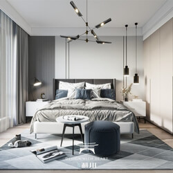 3D Interior Scenes File 3dsmax Model Bedroom 235 By LeHuy 