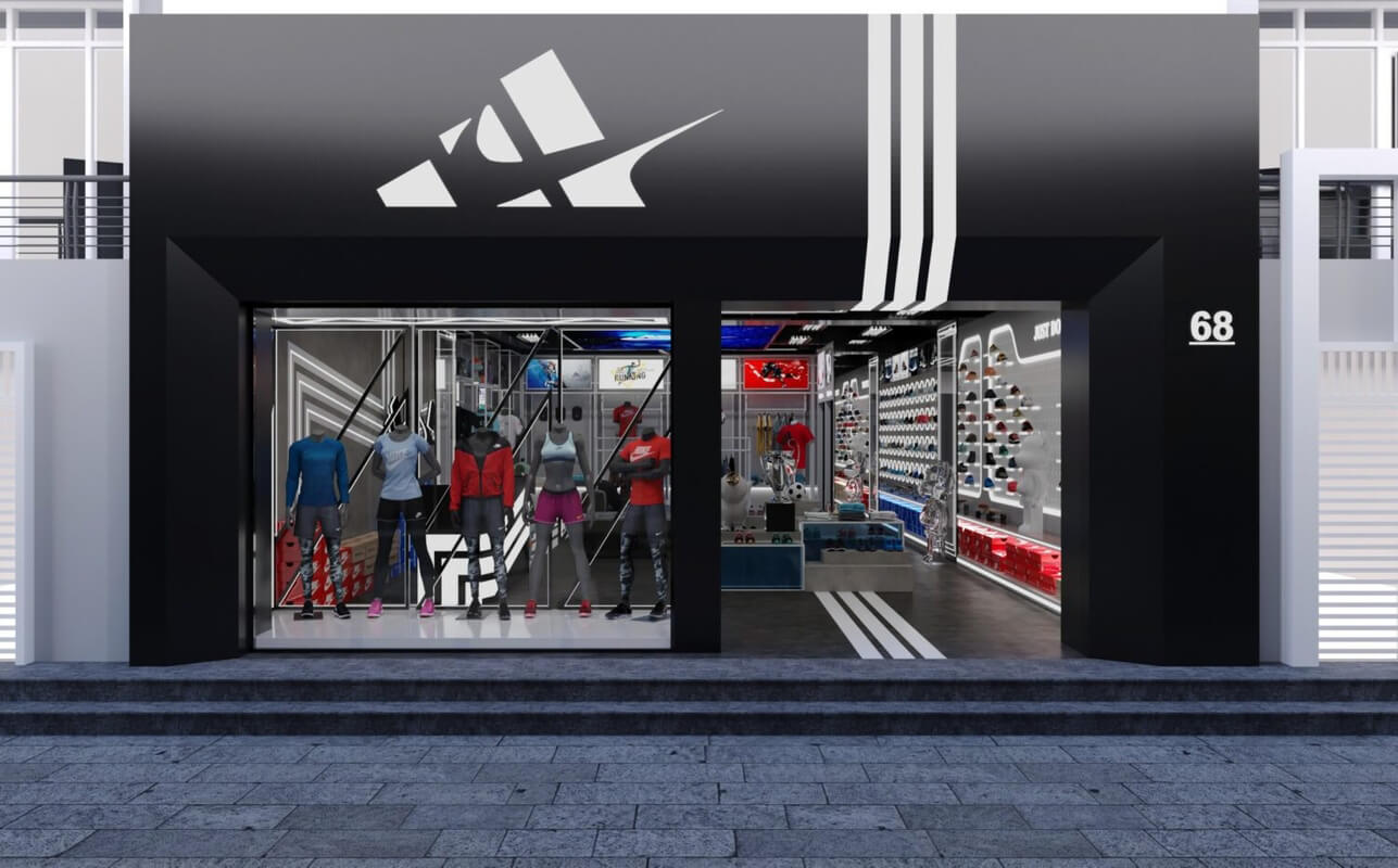  Sport Shoes shop 3D Model By Tia Sang