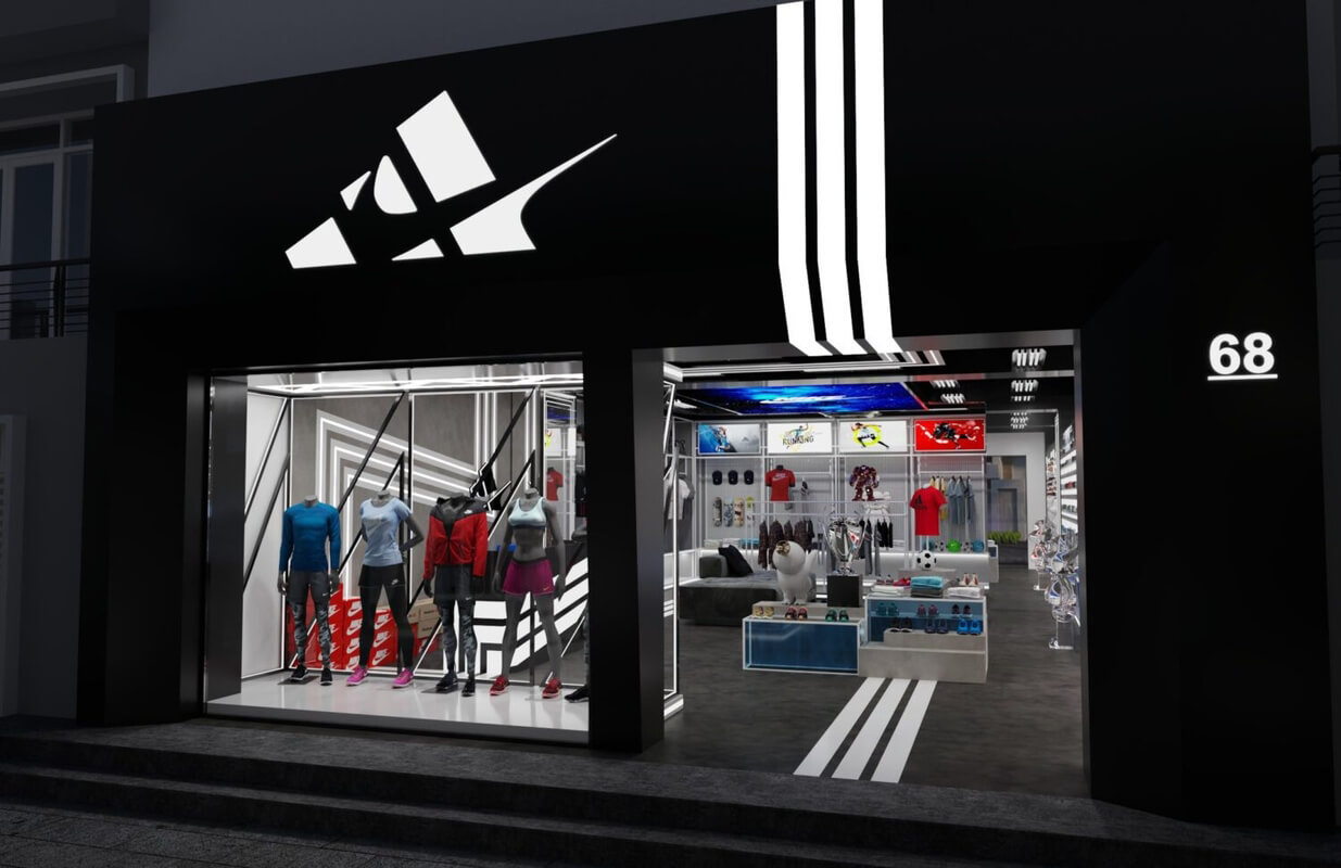  Sport Shoes shop 3D Model By Tia Sang