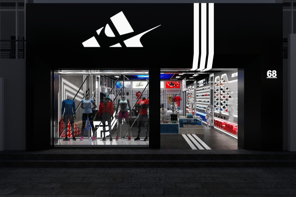  Sport Shoes shop 3D Model By Tia Sang