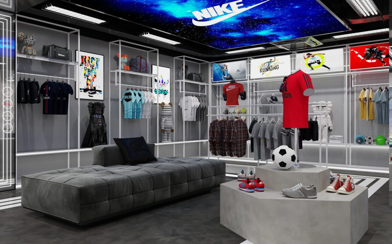  Sport Shoes shop 3D Model By Tia Sang