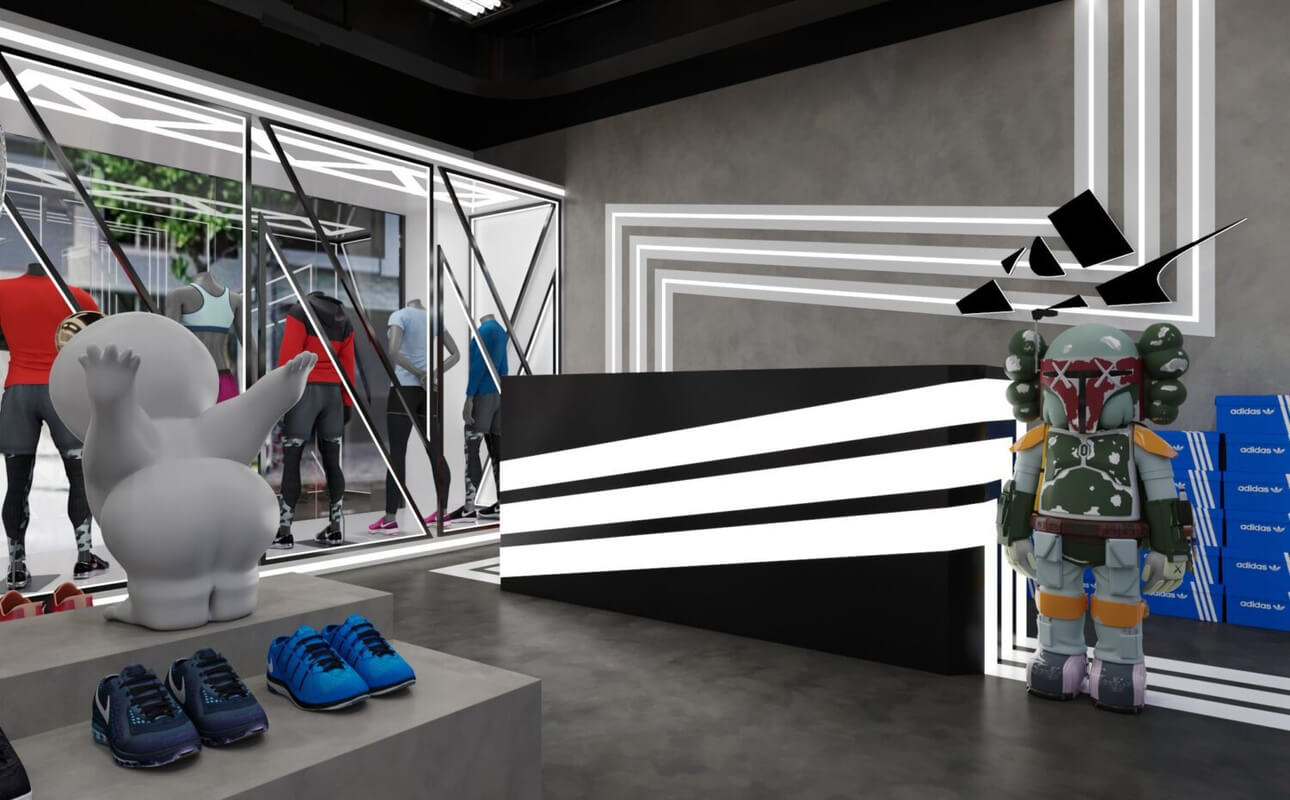  Sport Shoes shop 3D Model By Tia Sang