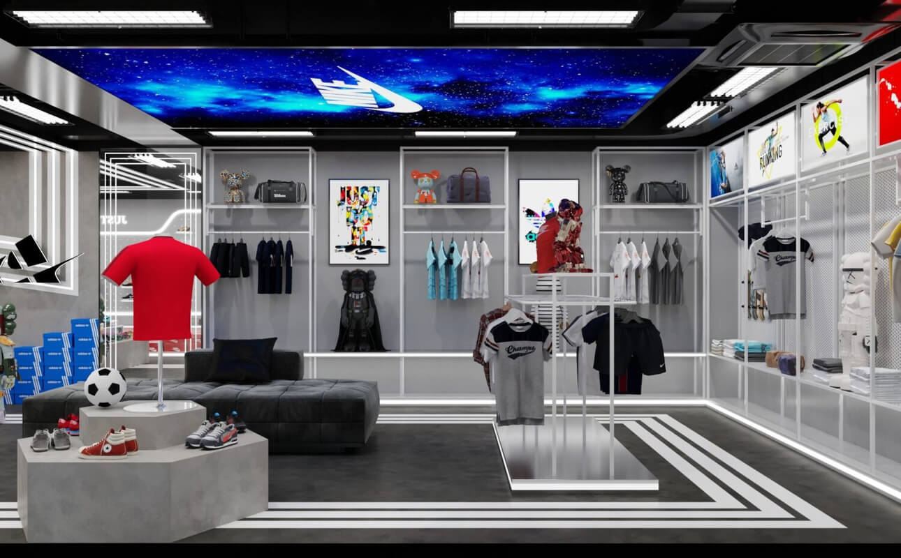  Sport Shoes shop 3D Model By Tia Sang
