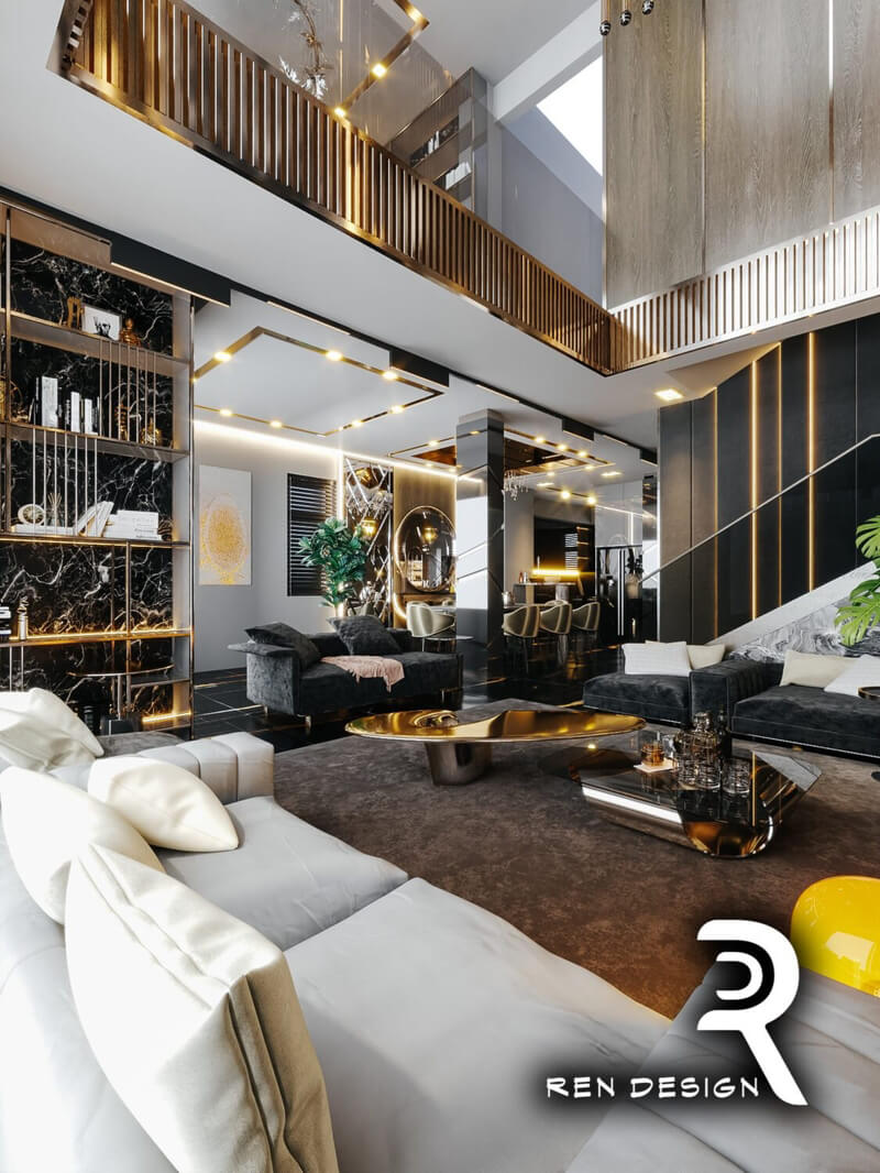  Interior Living Room- Kitchen Model by Mai Hanh