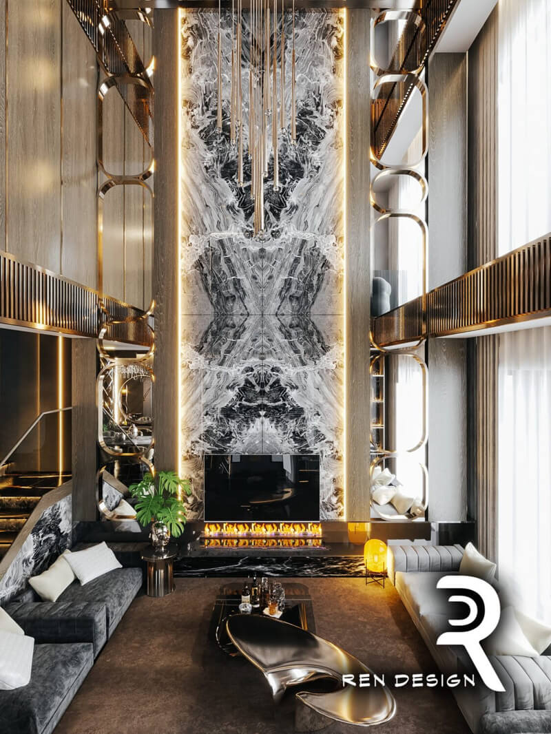  Interior Living Room- Kitchen Model by Mai Hanh