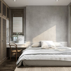 3D Interior Scenes File 3dsmax Model Bedroom 217 By TuLe 