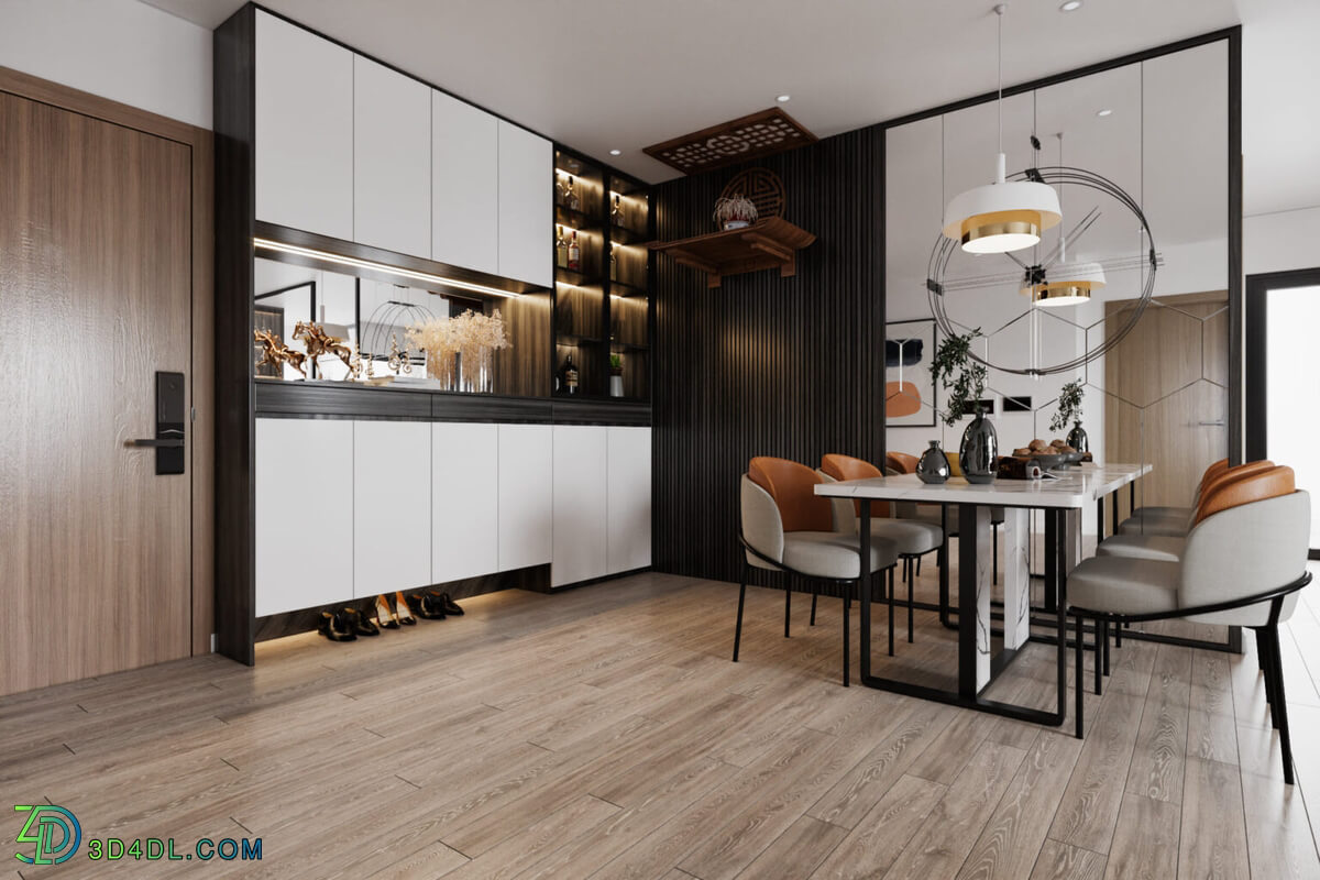 3D Interior Apartment 197 Scene File 3dsmax By Phan Thanh Duong