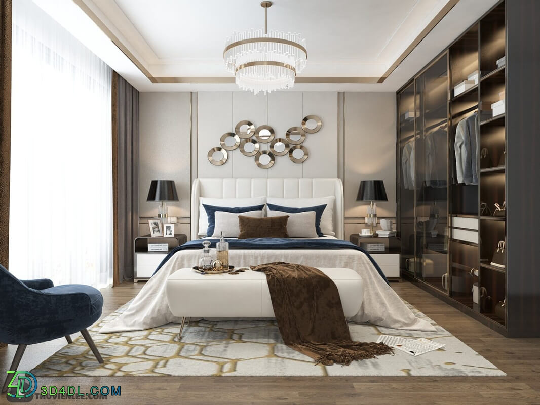 3D Interior Scenes File 3dsmax Model Bedroom 387 By Huy Hieu Lee