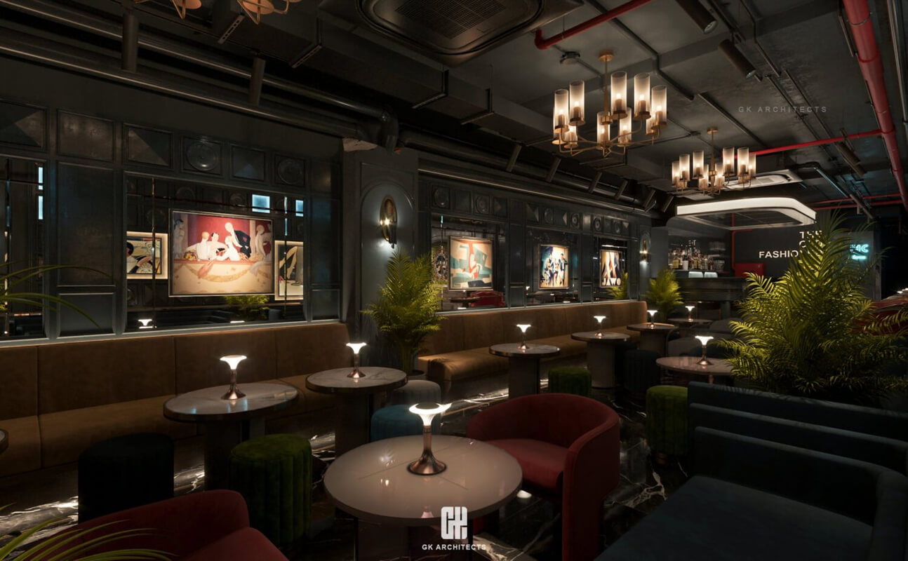  3D Bar Restaurant Interior Scene Model by Nguyen Huy Anh