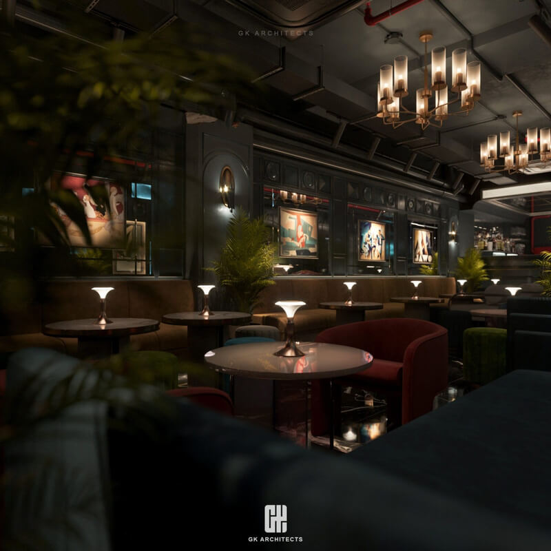 3D Bar Restaurant Interior Scene Model by Nguyen Huy Anh