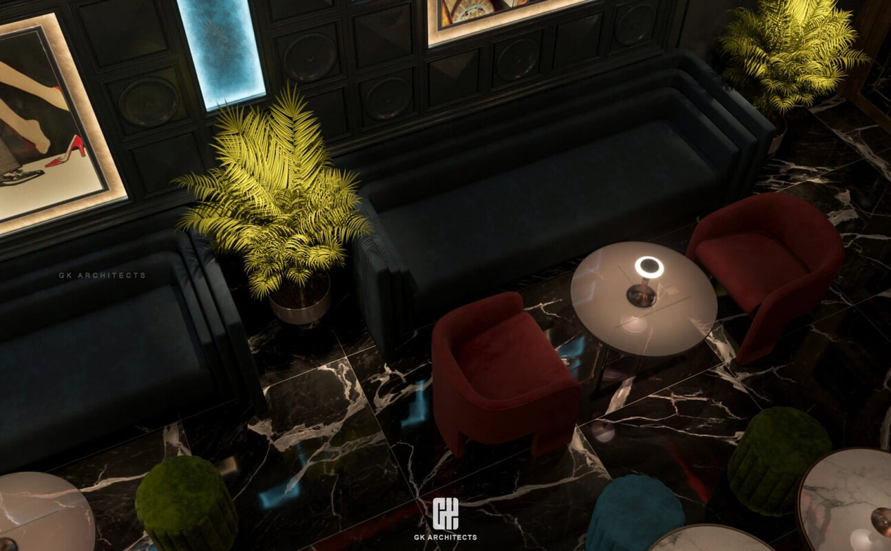  3D Bar Restaurant Interior Scene Model by Nguyen Huy Anh