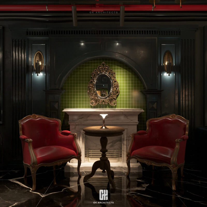  3D Bar Restaurant Interior Scene Model by Nguyen Huy Anh