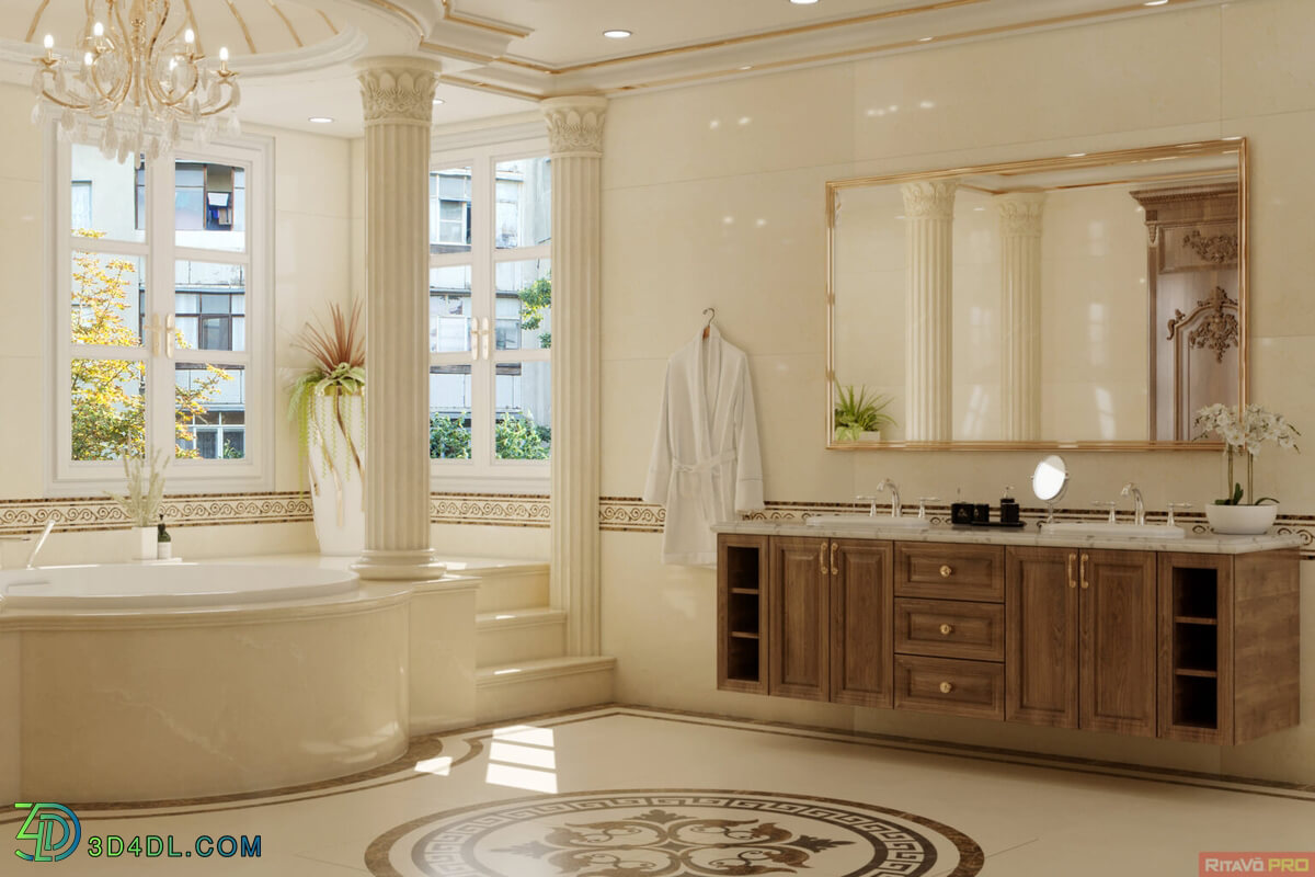 3D Interior Bathroom 35 Scene File 3dsmax By Nguyen Duc