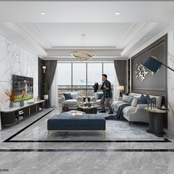 3D Interior Scenes File 3dsmax Model Livingroom 288 By HuyHieuLee 