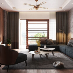 3D Interior Scene File 3dsmax Model Livingroom 527  