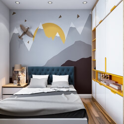 3D Interior Scenes File 3dsmax Model Children's Bedroom 75 