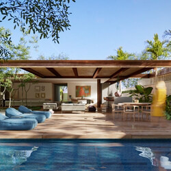  Pool House Exterior Model by Truong Dinh Quynh 