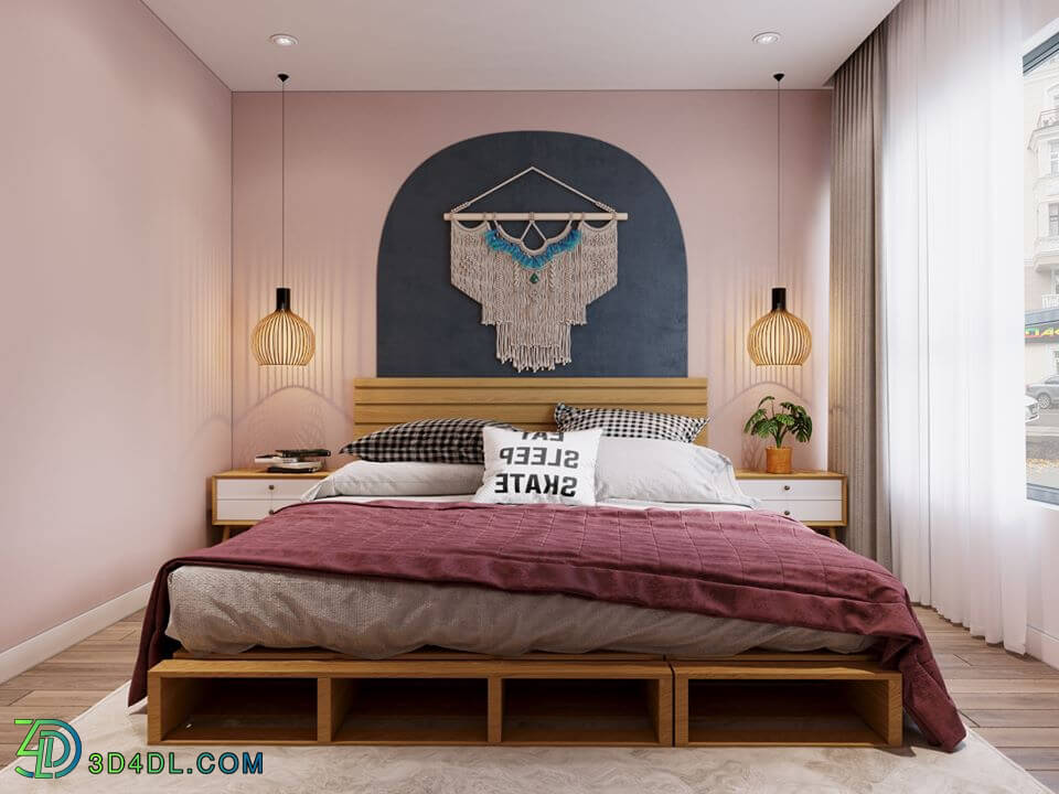 3D Interior Scenes File 3dsmax Model Bedroom 216 By TrangChuot