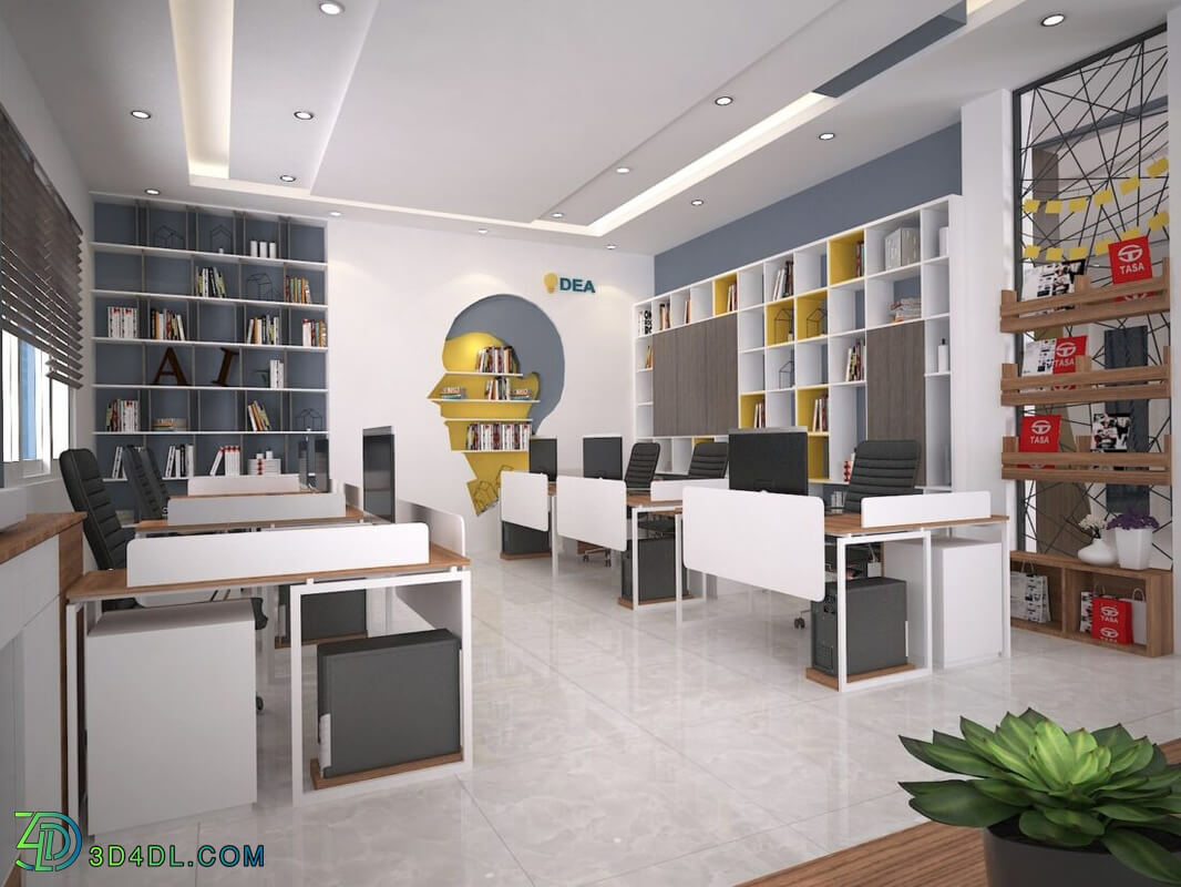 3d Interior Office Room 27 Scene File 3dsmax Model By TrungVu