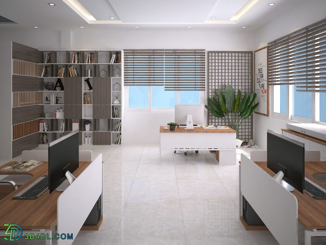 3d Interior Office Room 27 Scene File 3dsmax Model By TrungVu