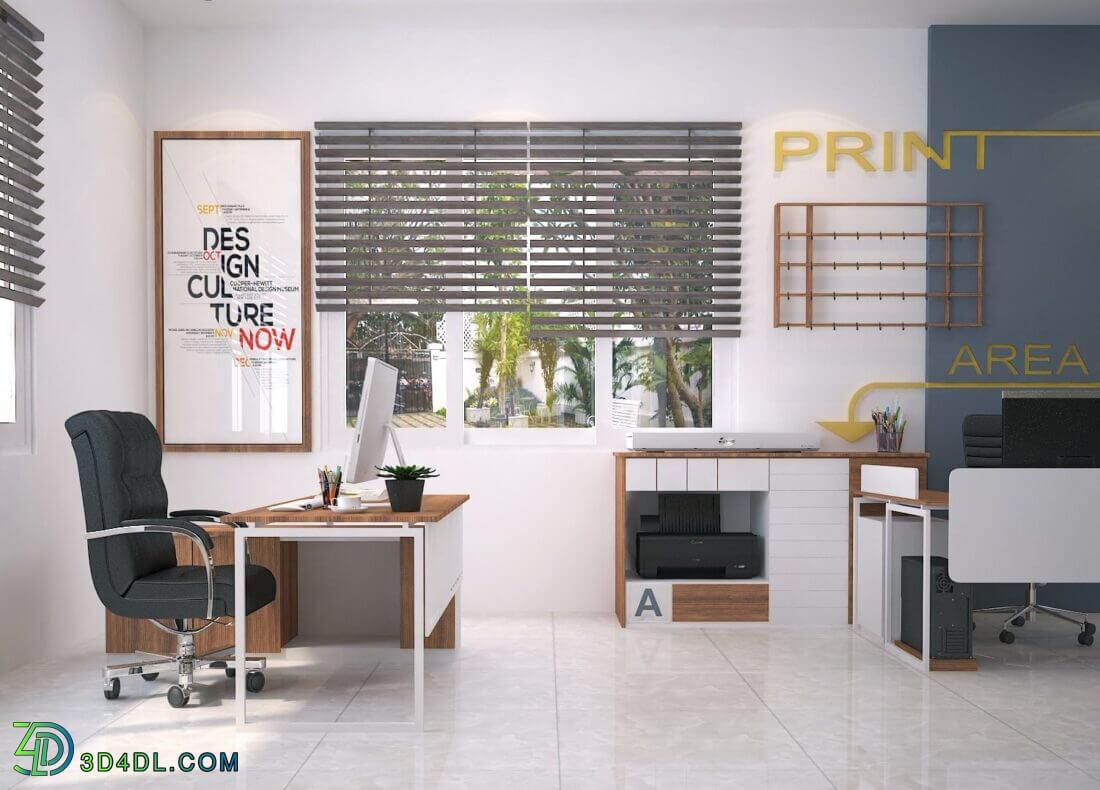 3d Interior Office Room 27 Scene File 3dsmax Model By TrungVu