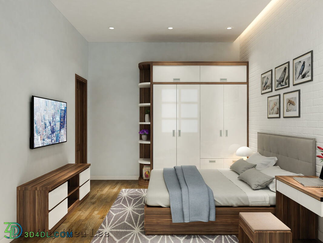 3D Interior Scenes File 3dsmax Model Bedroom 390 By Huy Hieu Lee