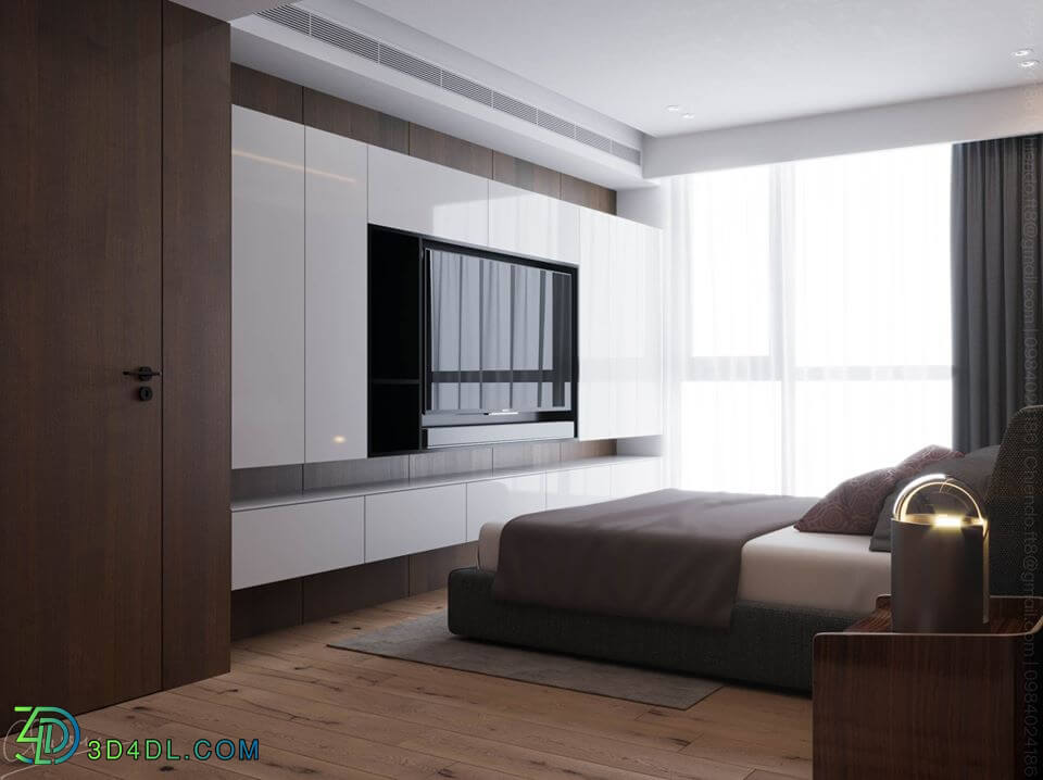 3D Interior Scenes File 3dsmax Model Bedroom 254 By ChienDo