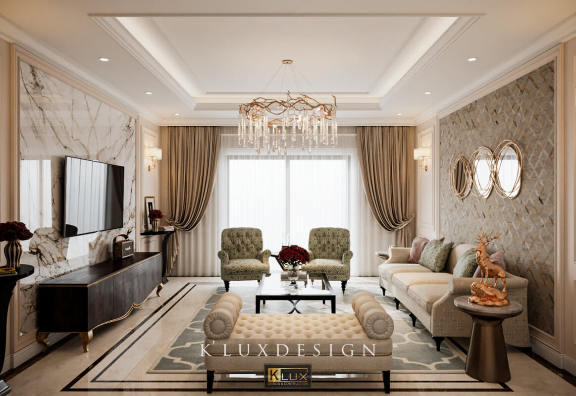  3D Interior Neoclassical Apartment Model by Trung Kien Kts
