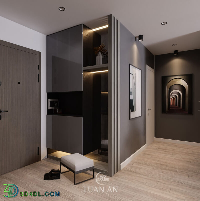 3D Interior Apartment 185 Scene File 3dsmax By Tuan An