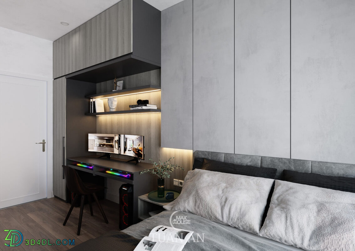 3D Interior Apartment 185 Scene File 3dsmax By Tuan An