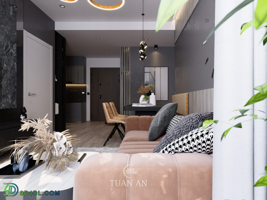 3D Interior Apartment 185 Scene File 3dsmax By Tuan An