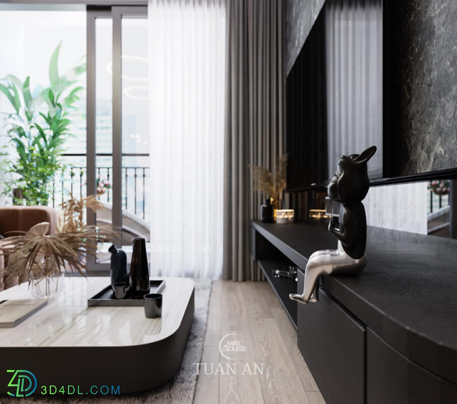 3D Interior Apartment 185 Scene File 3dsmax By Tuan An